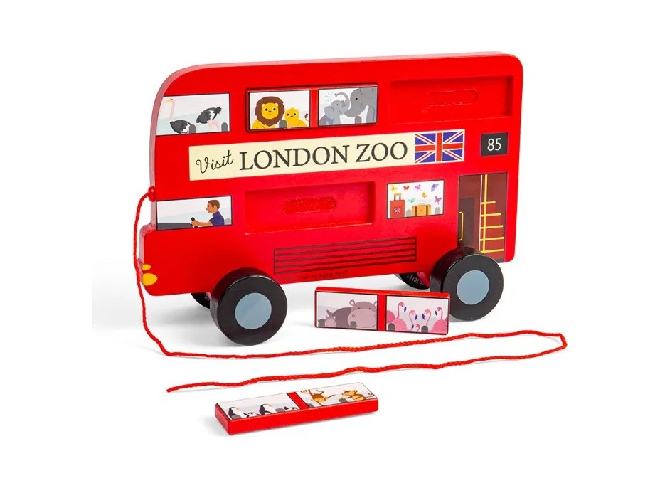 Bigjigs Toys Ťahacia hračka Londýnsky autobus