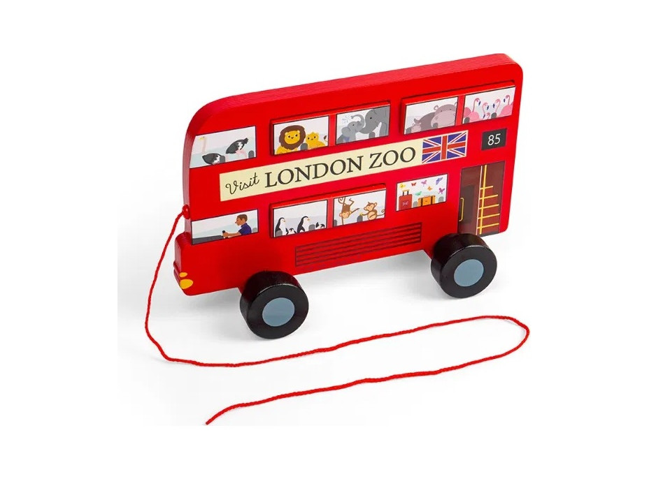 Bigjigs Toys Ťahacia hračka Londýnsky autobus