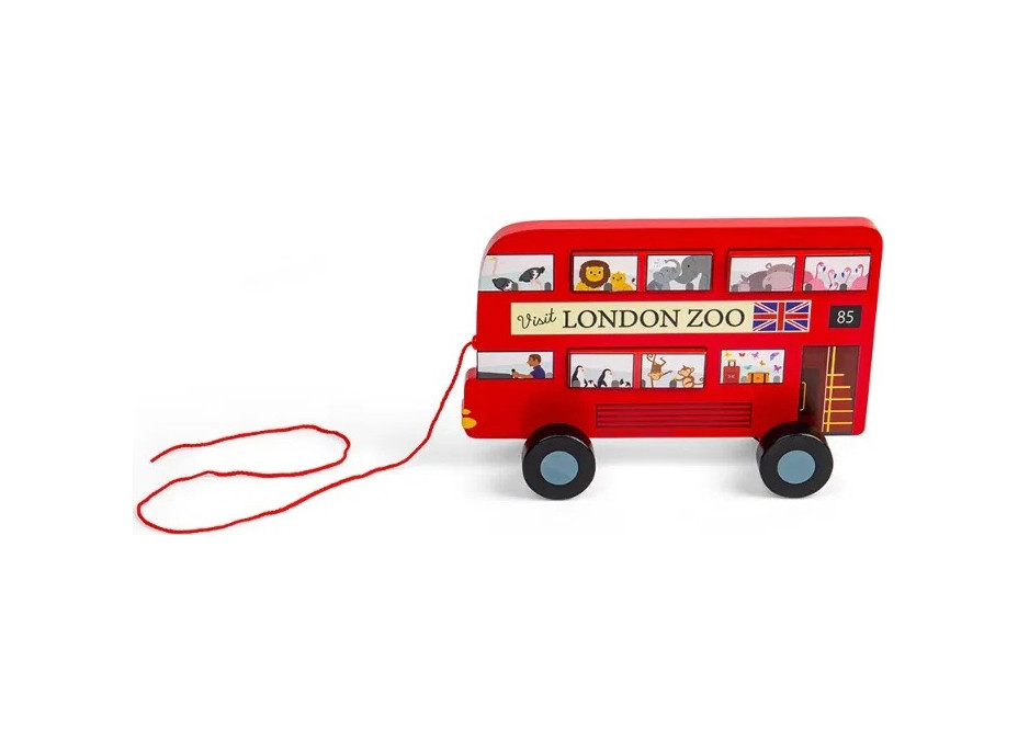 Bigjigs Toys Ťahacia hračka Londýnsky autobus