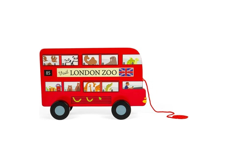 Bigjigs Toys Ťahacia hračka Londýnsky autobus