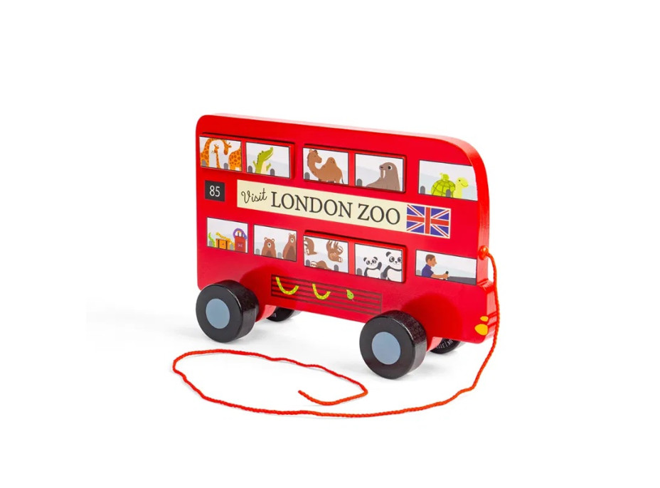 Bigjigs Toys Ťahacia hračka Londýnsky autobus