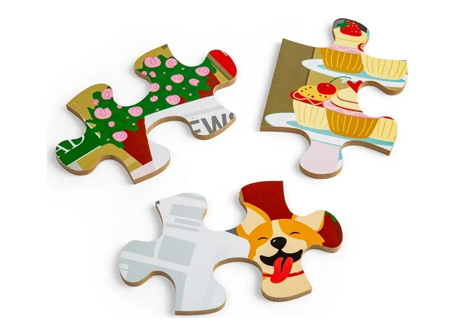 Bigjigs Toys Drevené podlahové puzzle Londýn