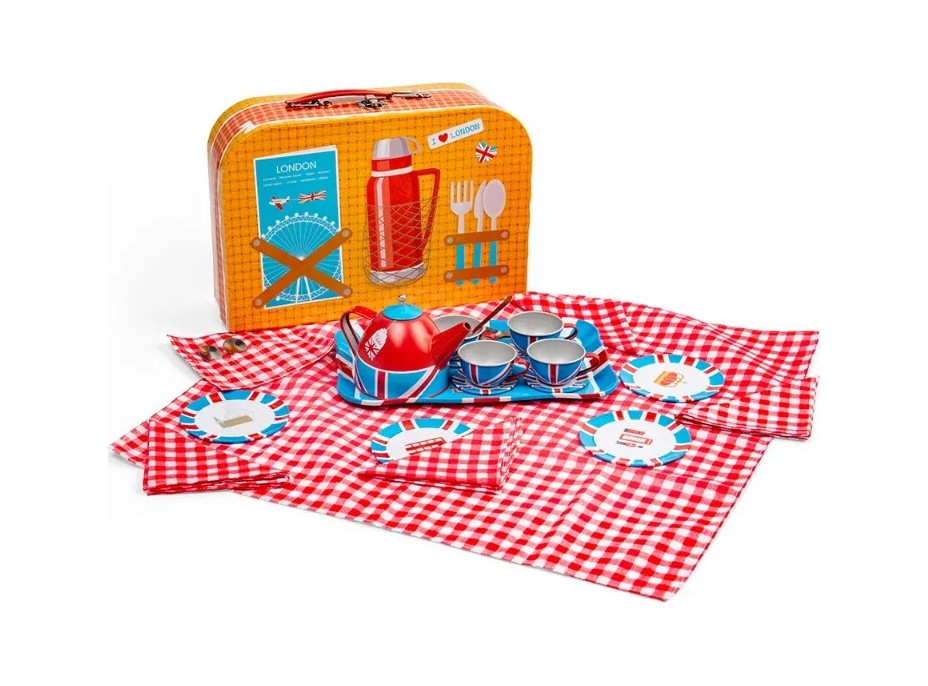 Bigjigs Toys Čajová sada v kufríku Londýn