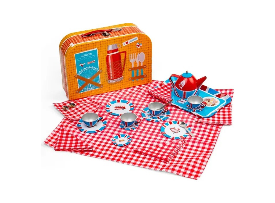 Bigjigs Toys Čajová sada v kufríku Londýn