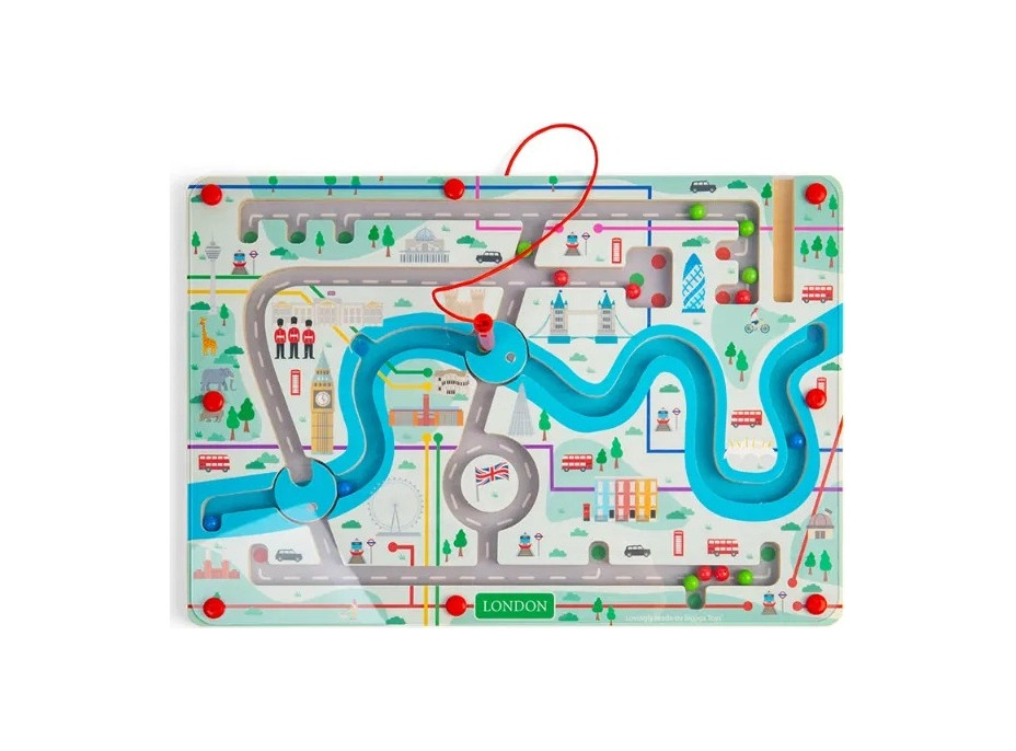 Bigjigs Toys Magnetické bludisko Londýn