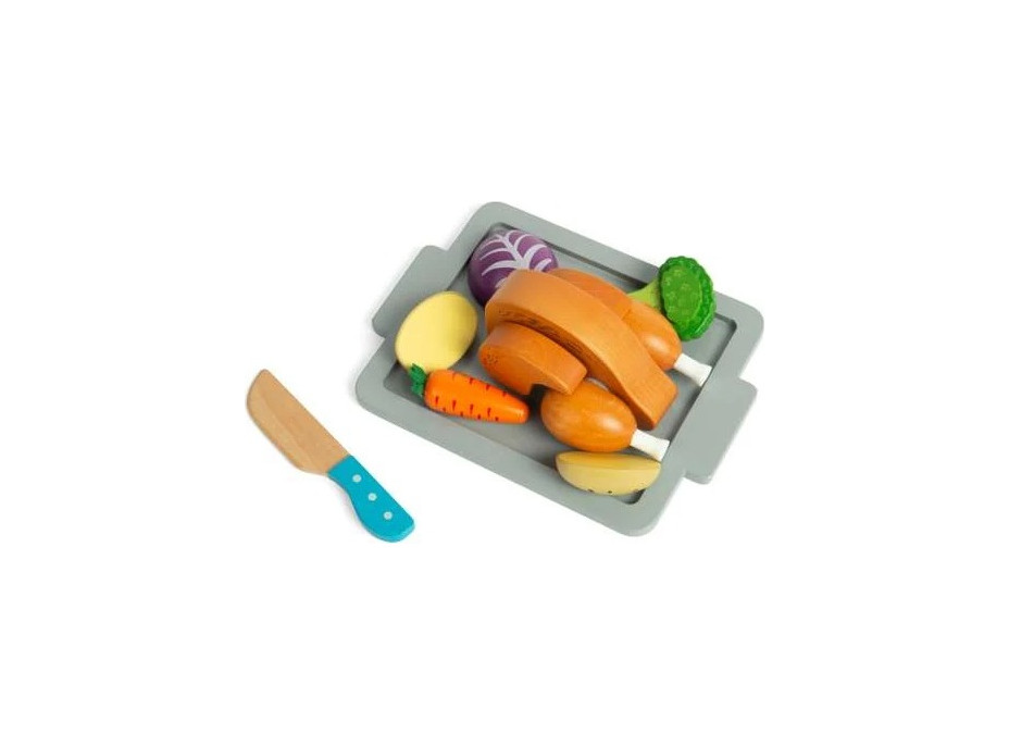 Bigjigs Toys Sada Pečené kura so zeleninou