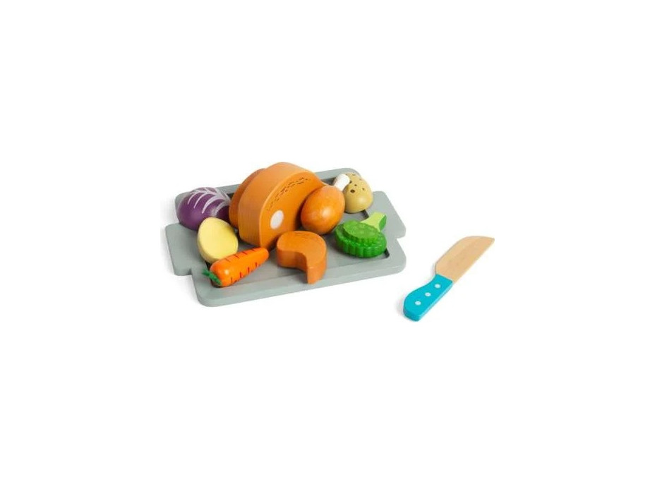 Bigjigs Toys Sada Pečené kura so zeleninou