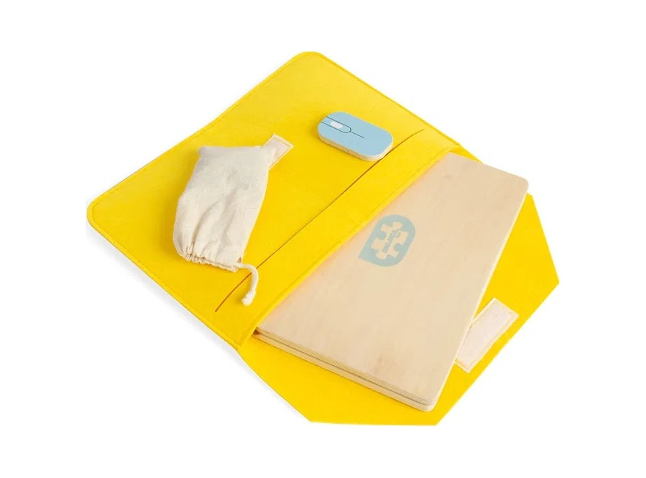 Bigjigs Toys Drevený magnetický notebook