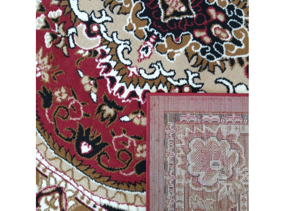 Kusový koberec ALPHA Dubai - hnedý/červený