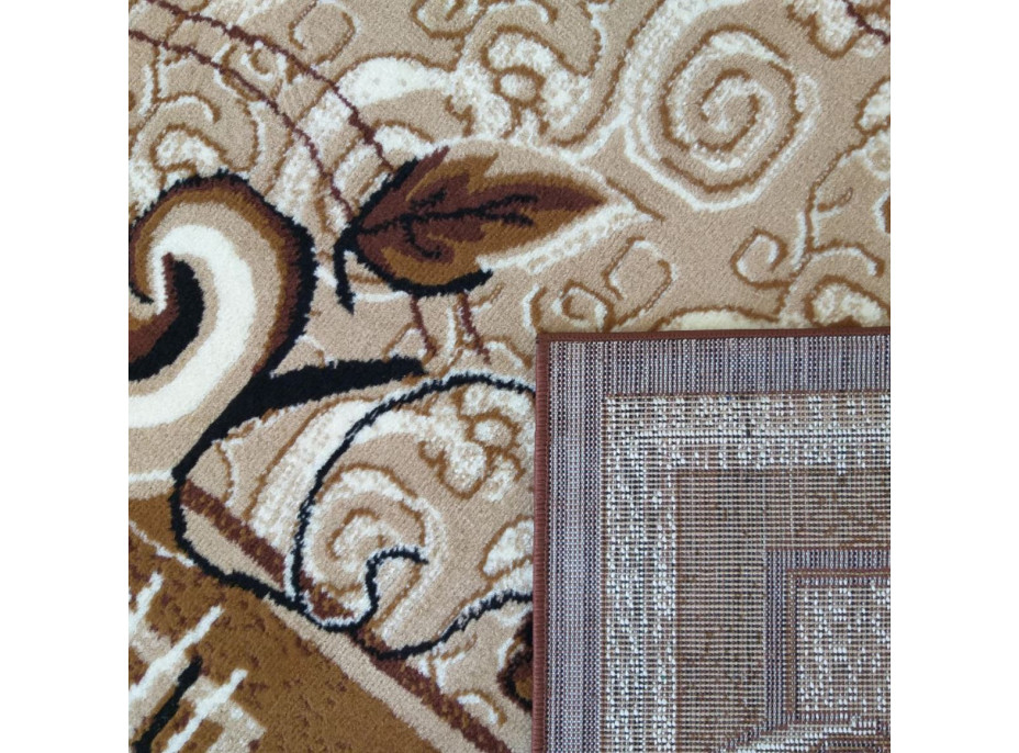 Kusový koberec ALPHA Vine - hnědý