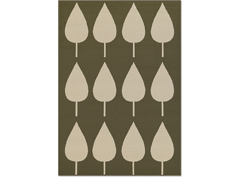 Detský koberček Adventures 106215 Green Cream