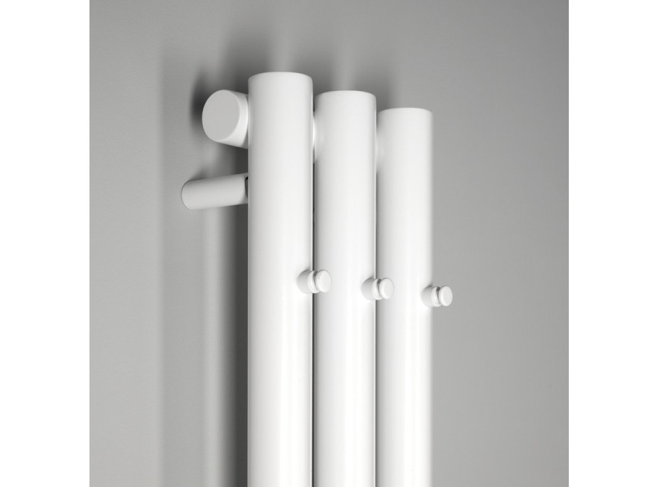 Sapho PILON vykurovacie teleso 196x1800mm, s tromi háčikmi pre uterák, biela mat IZ127T