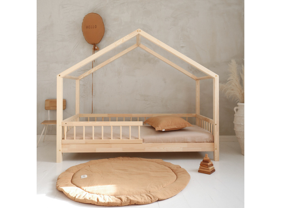 Detská domčeková posteľ z masívu borovice Bedhouse BELLO (so šuplíkom/s prístelkou) - 200x90 cm