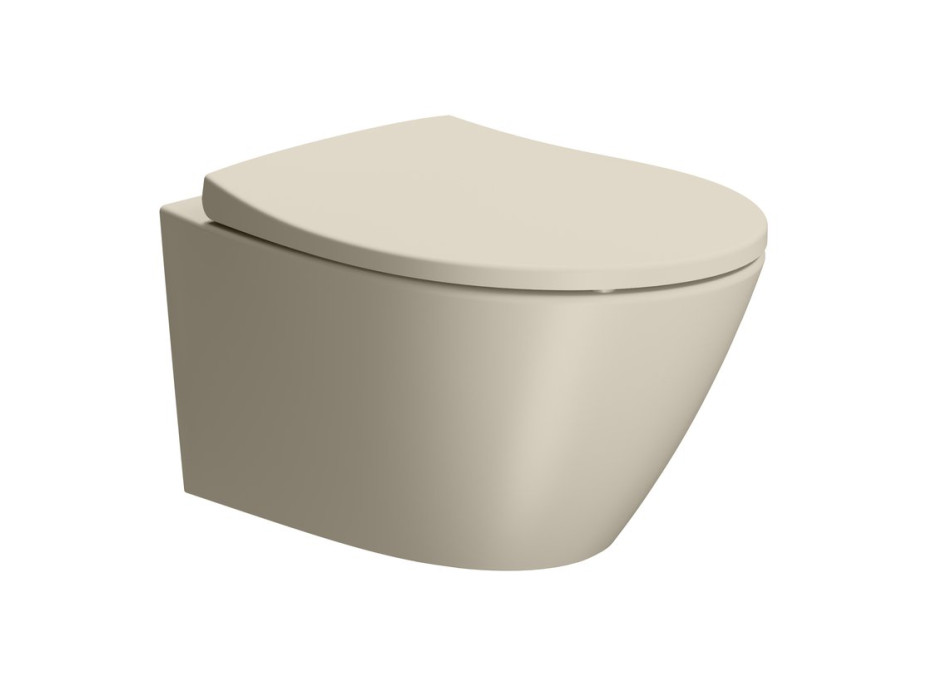 GSI MODO závesná WC misa, Swirlflush, 37x52cm, creta dual-mat 981608