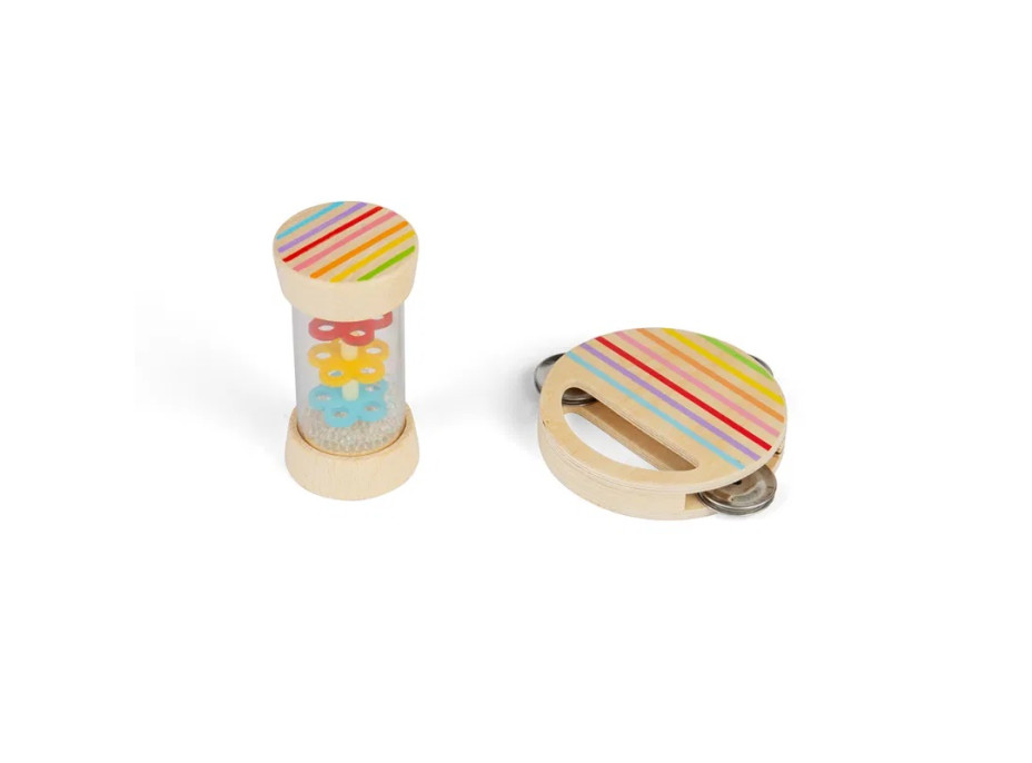 Bigjigs Toys Mini sada dažďová palička a tamburína