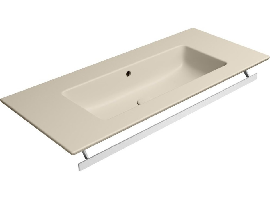 GSI PURA keramické umývadlo Slim 102x46cm, bez otvoru, creta mat 8886008