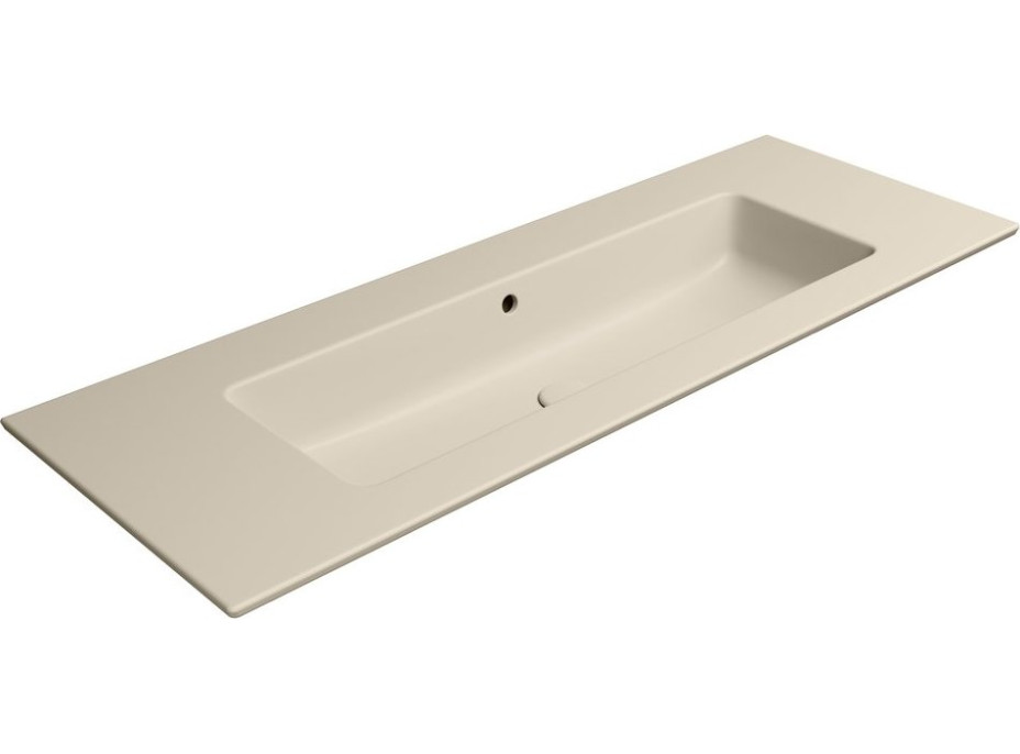 GSI PURA keramické umývadlo Slim 122x46cm, bez otvoru, creta mat 8887008