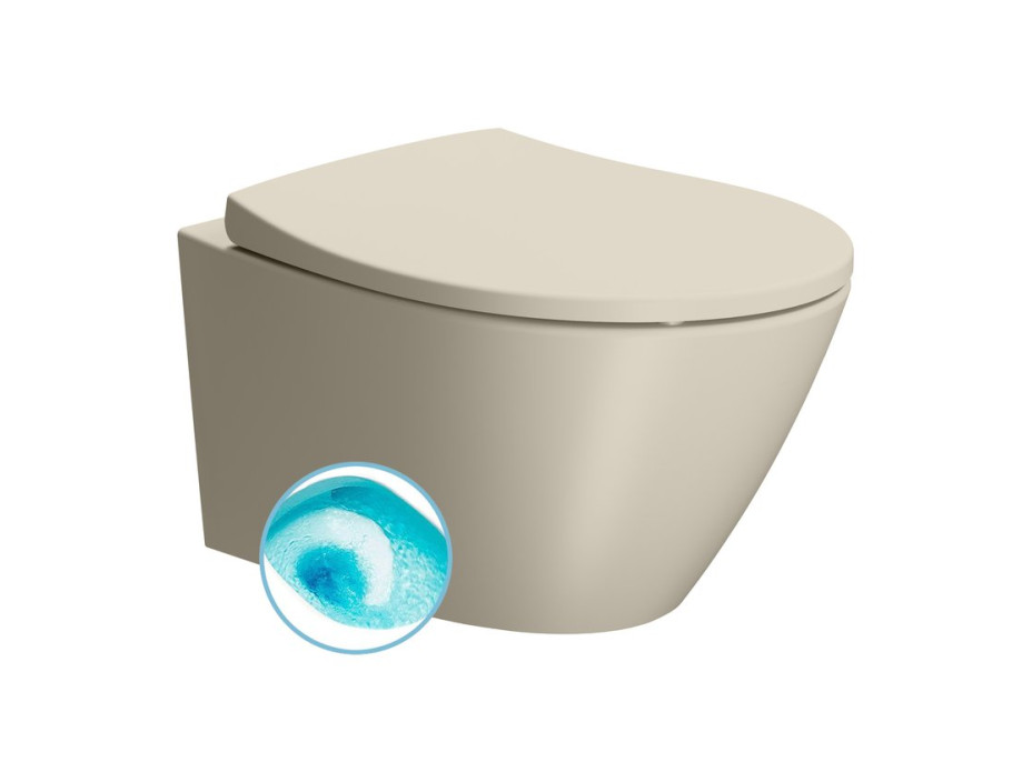 GSI MODO závesná WC misa, Swirlflush, 37x52cm, creta dual-mat 981608