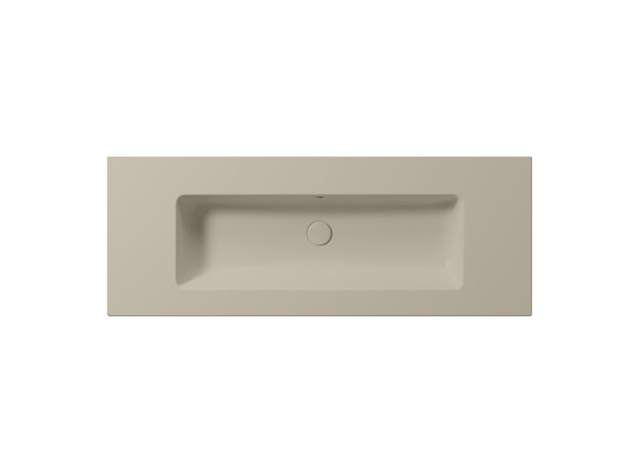 GSI PURA keramické umývadlo Slim 122x46cm, bez otvoru, creta mat 8887008