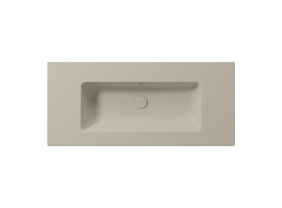 GSI PURA keramické umývadlo Slim 102x46cm, bez otvoru, creta mat 8886008