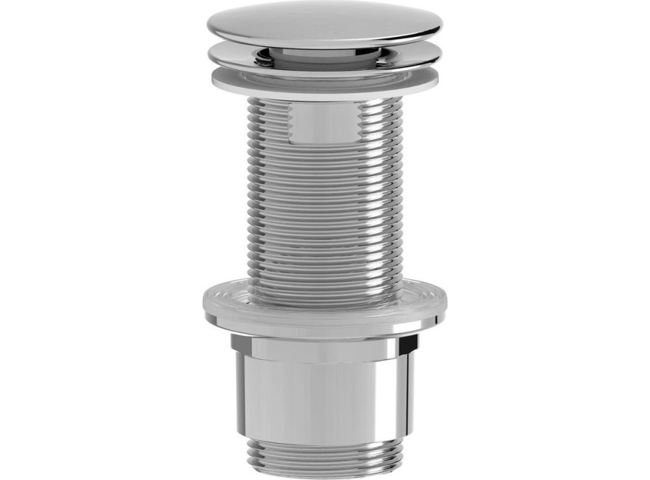 Sapho Umývadlová výpusť 5/4“, neuzatvárateľná, veľká zátka, 10-80mm, ABS/chróm CV1232