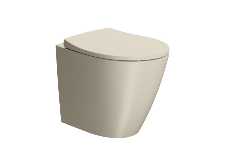 GSI MODO WC misa stojaca, Swirlflush, 37x52cm, spodný/zadný odpad, creta dual-mat 981008