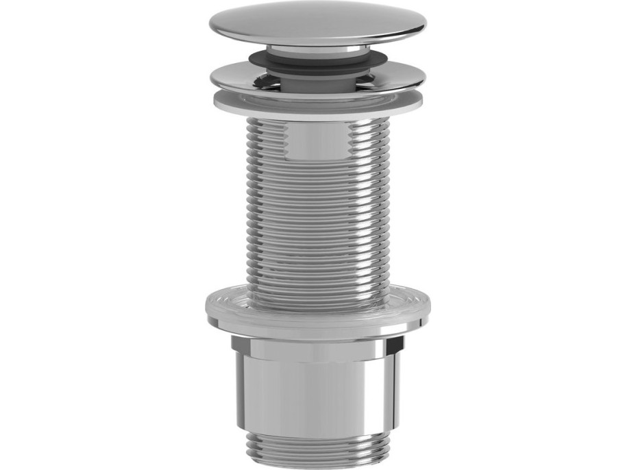 Sapho Umývadlová výpusť 5/4“, click-clack, veľká zátka, 10-80mm, ABS/chróm CV1132