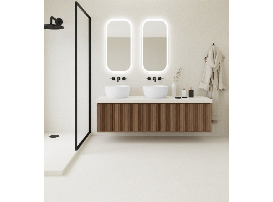 Sapho MANOR zrkadlo s LED osvetlením 50x100cm MN500