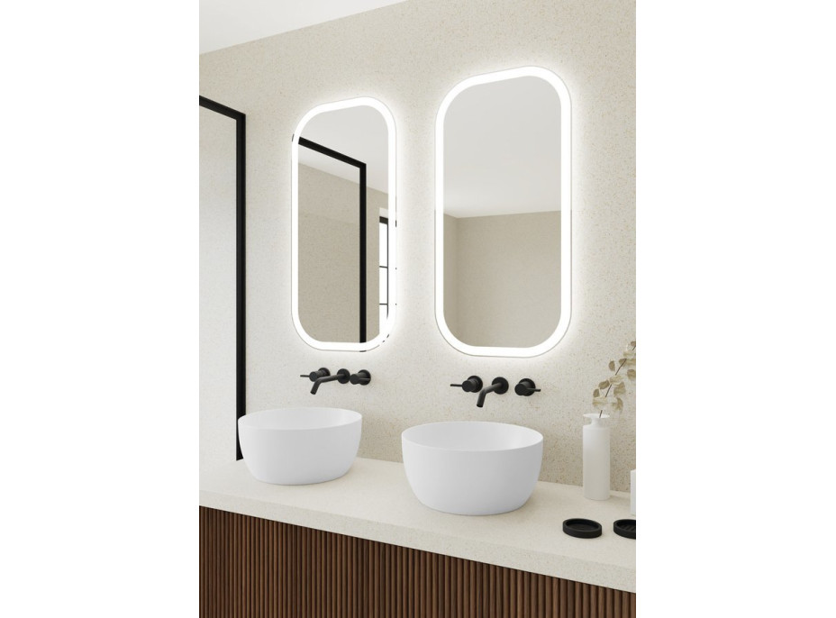 Sapho MANOR zrkadlo s LED osvetlením 50x100cm MN500