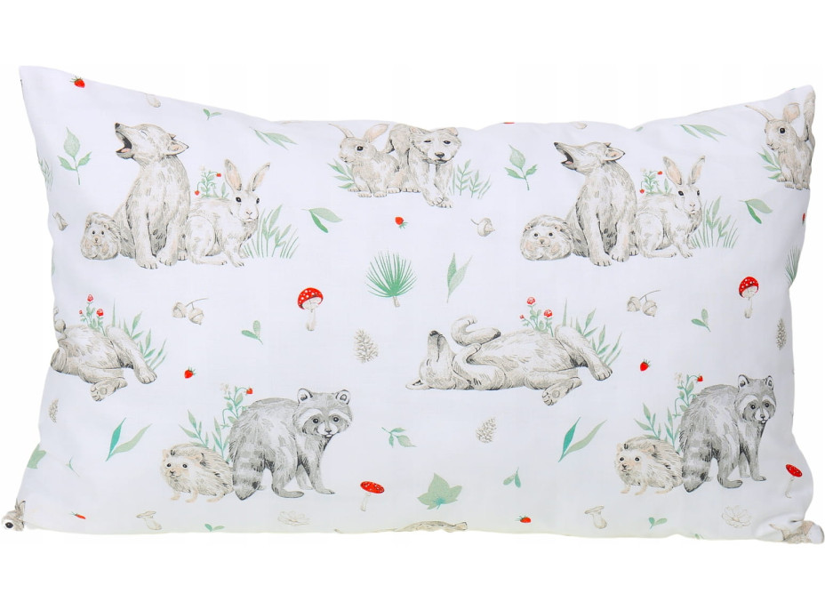 Detské bavlnené obliečky do postieľky 120x90 cm BABYMAM PREMIUM - Môj les