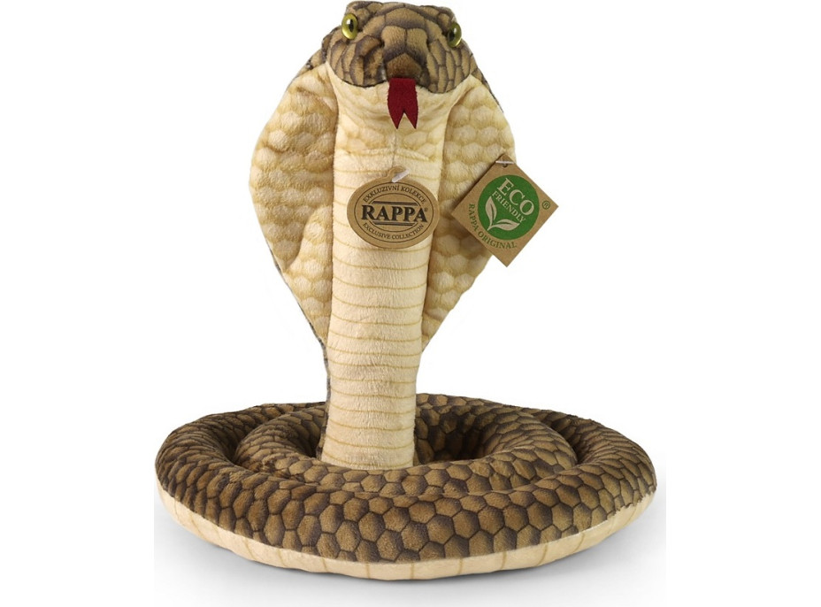 Rappa Plyšový had kobra 127 cm ECO-FRIENDLY