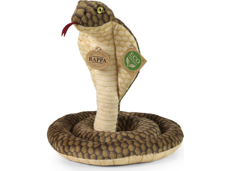 Rappa Plyšový had kobra 127 cm ECO-FRIENDLY