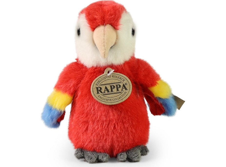 Rappa Plyšový papagáj Ara 16 cm červený ECO-FRIENDLY