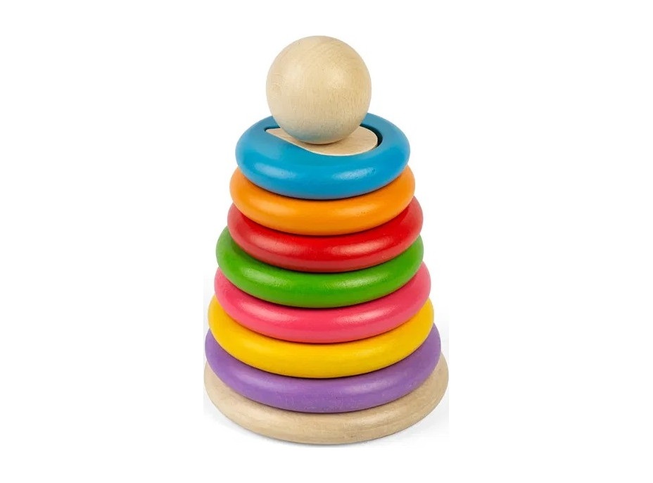 Bigjigs Toys Nasadzovanie tvarov na tyč