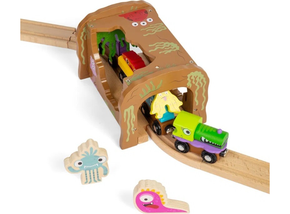 Bigjigs Rail Drevený tunel Príšerky