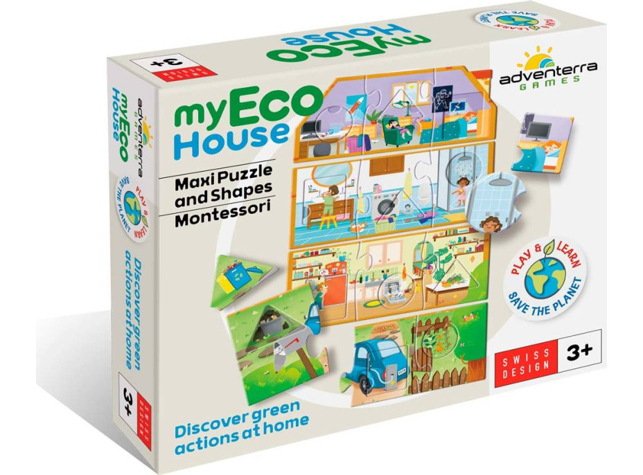 Vzdelávacie eko puzzle | Môj eko dom