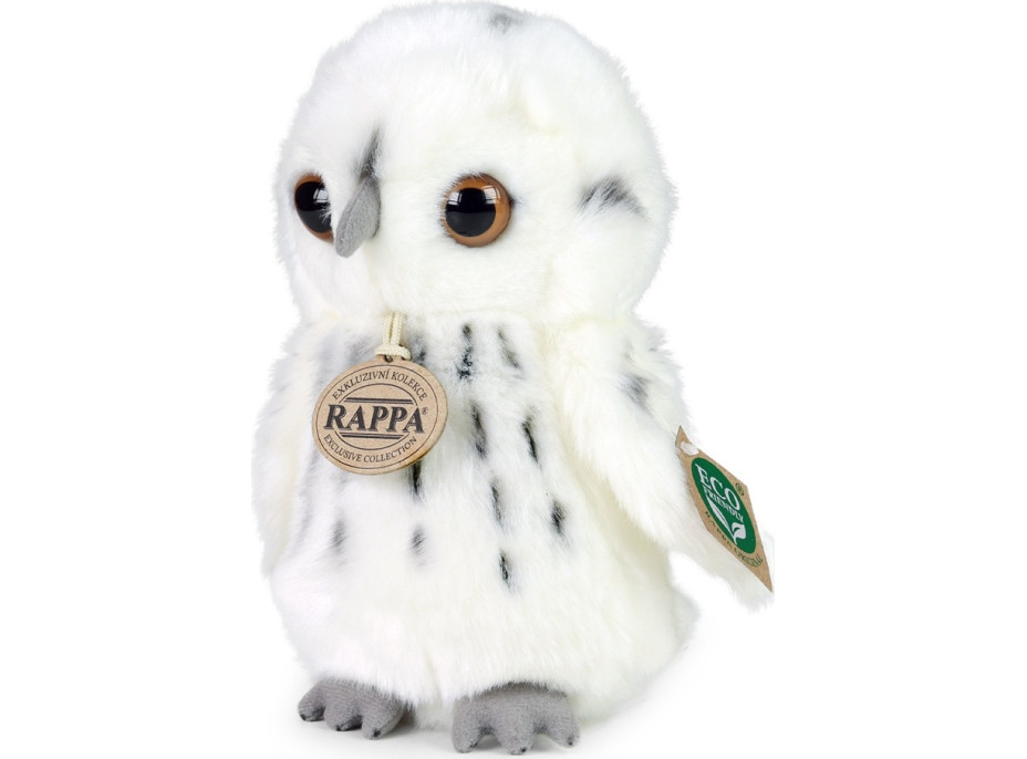 Rappa Plyšová sova biela 18 cm ECO-FRIENDLY