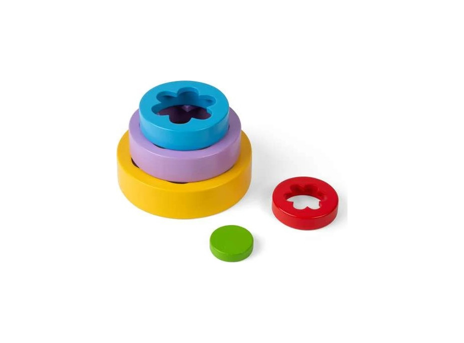 Bigjigs Toys Skladacia kvetinová veža