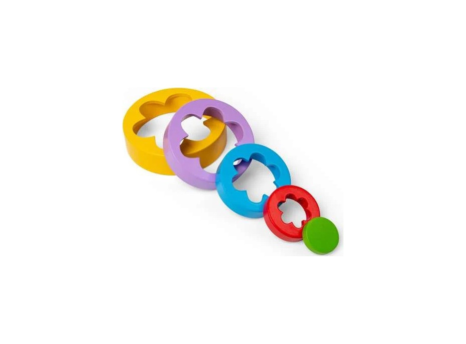 Bigjigs Toys Skladacia kvetinová veža
