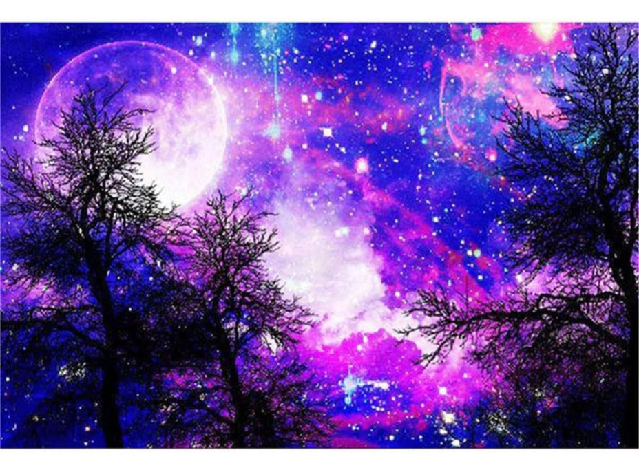 NORIMPEX Diamantové maľovanie Fialové nebo 30x40cm