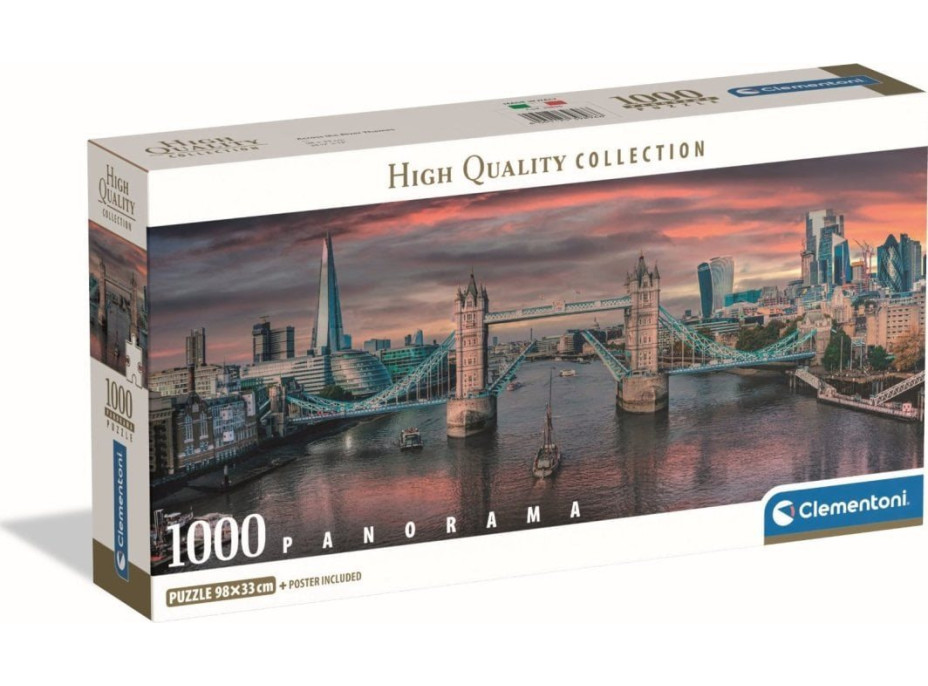 CLEMENTONI Panoramatické puzzle Cez rieku 1000 dielikov