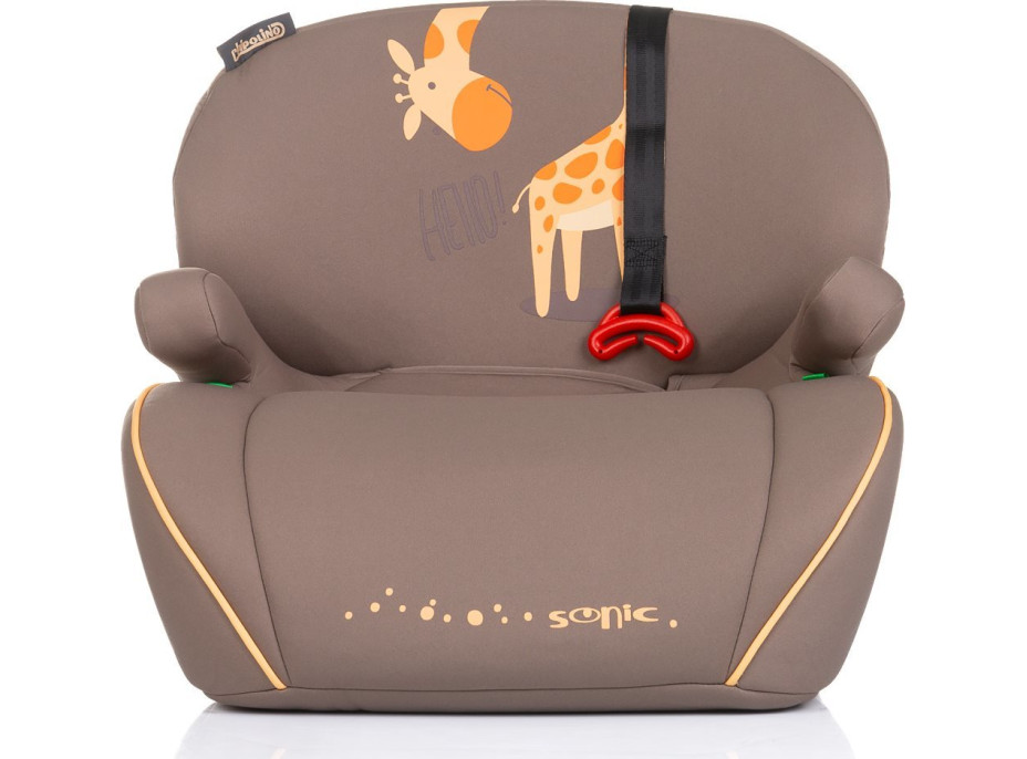 CHIPOLINO Podsedák Sonic i-Size 125-150cm Isofix, Giraffe
