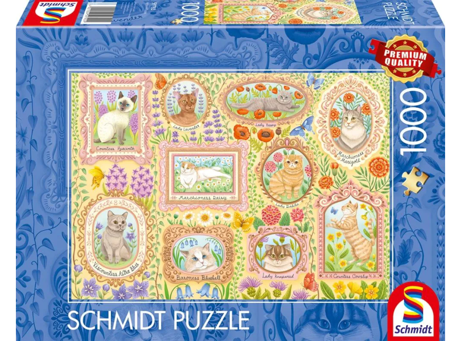 SCHMIDT Puzzle Aristokratické mačky 1000 dielikov