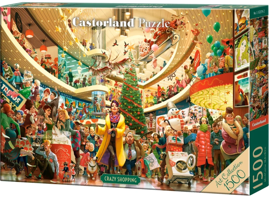 CASTORLAND Puzzle Art Collection: Bláznivé nakupovanie 1500 dielikov