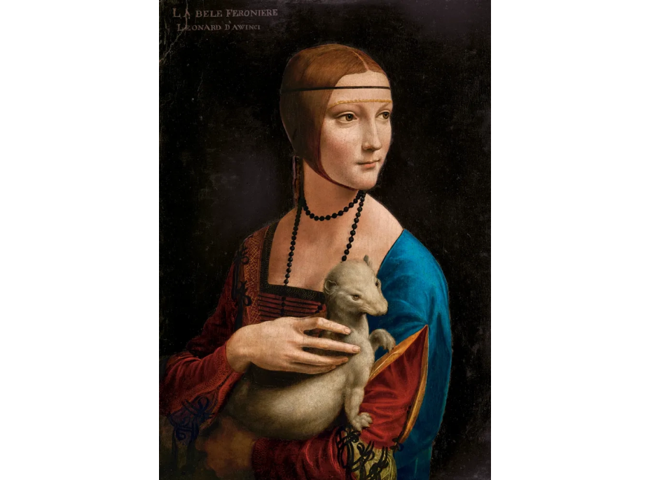 CASTORLAND Puzzle Art Collection: Dáma s hranostajom 1000 dielikov