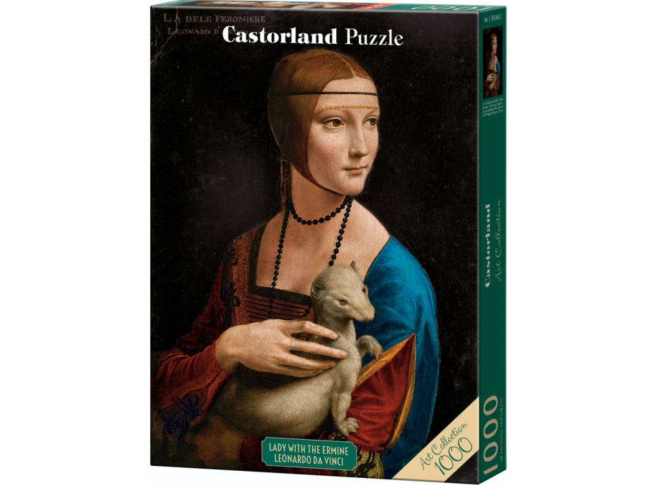 CASTORLAND Puzzle Art Collection: Dáma s hranostajom 1000 dielikov