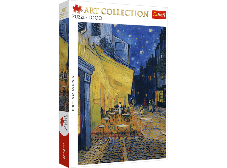 TREFL Puzzle Art Collection: Terasa kaviarne v noci 1000 dielikov