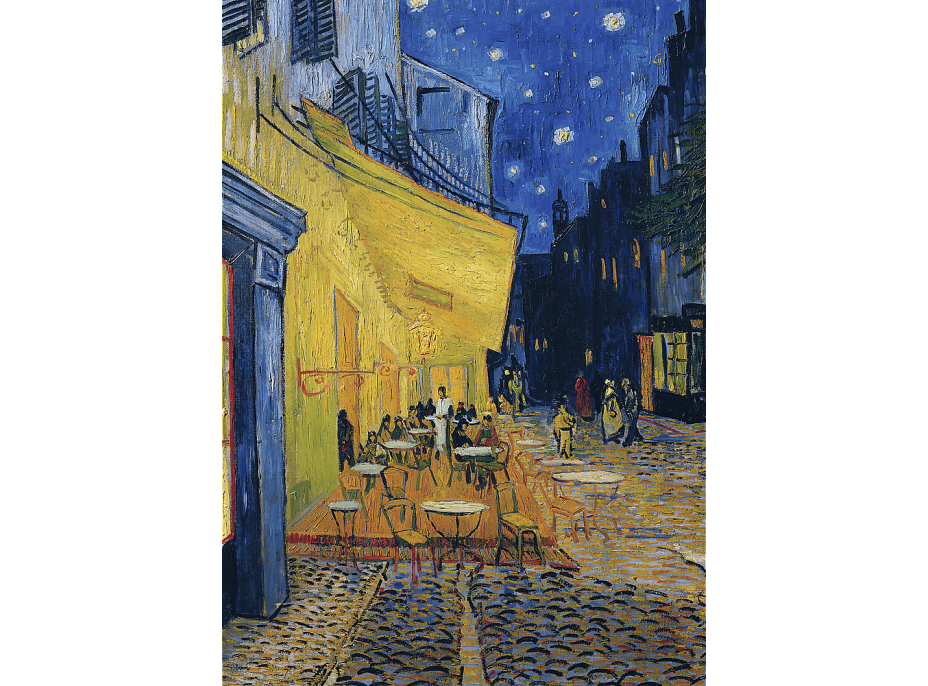 TREFL Puzzle Art Collection: Terasa kaviarne v noci 1000 dielikov