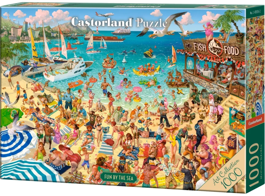 CASTORLAND Puzzle Art Collection: Zábava pri mori 1000 dielikov