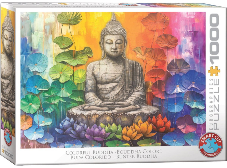 EUROGRAPHICS Puzzle Farebný Budha 1000 dielikov